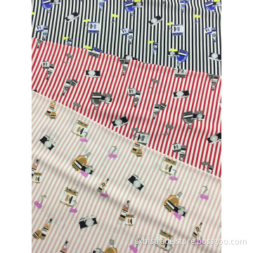 Rayon Challis 30S Air-jet tryckväv